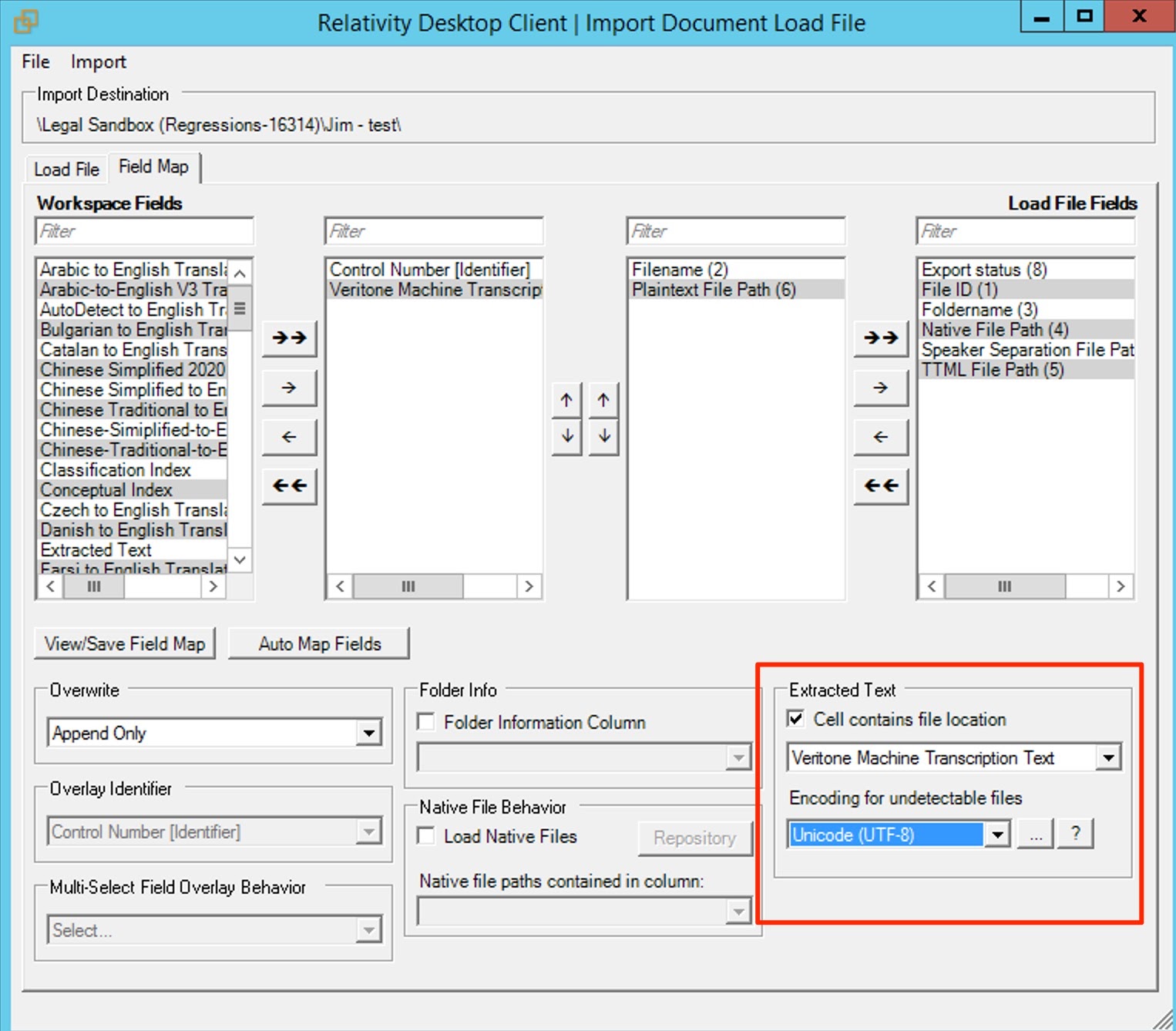 How to Import a Load File from Veritone Illuminate into Relativity