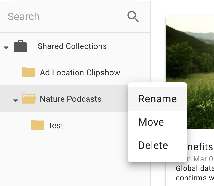 Release Notes: New Feature: Collection Folders - 5/8/20