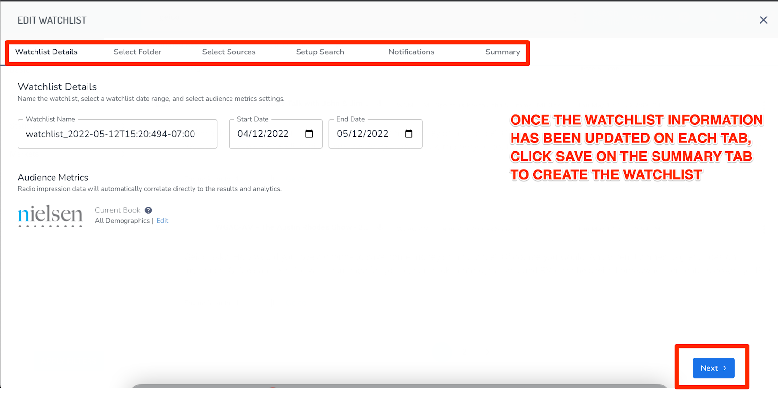How to Create a One-Click Watchlist