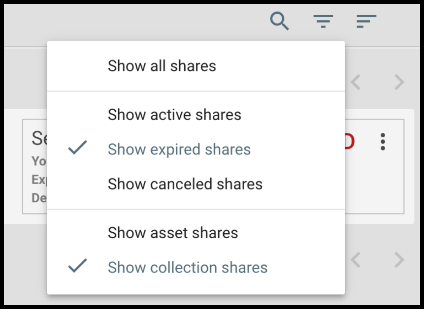 How a shared object is viewed by a recipient
