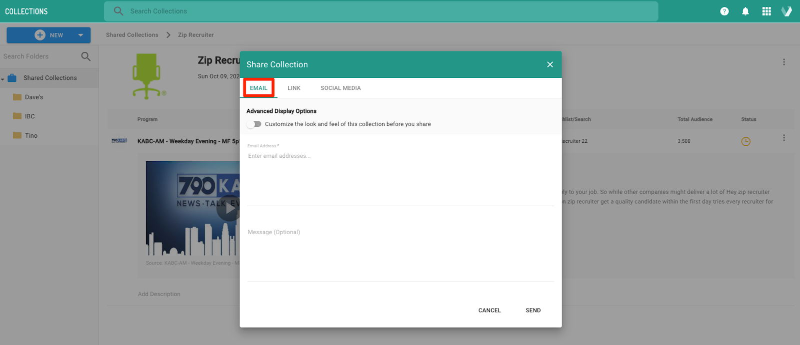 Create and Share Collections