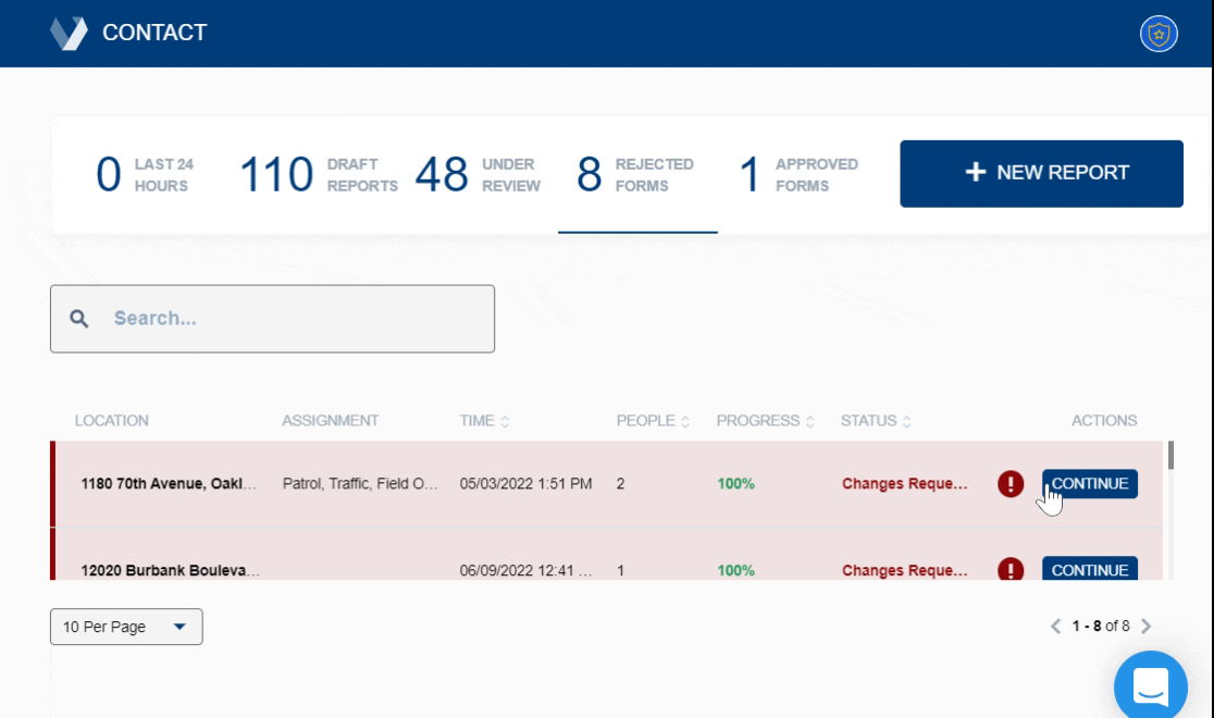 Reviewing, Approving & Denying RIPA Reports in Veritone Contact