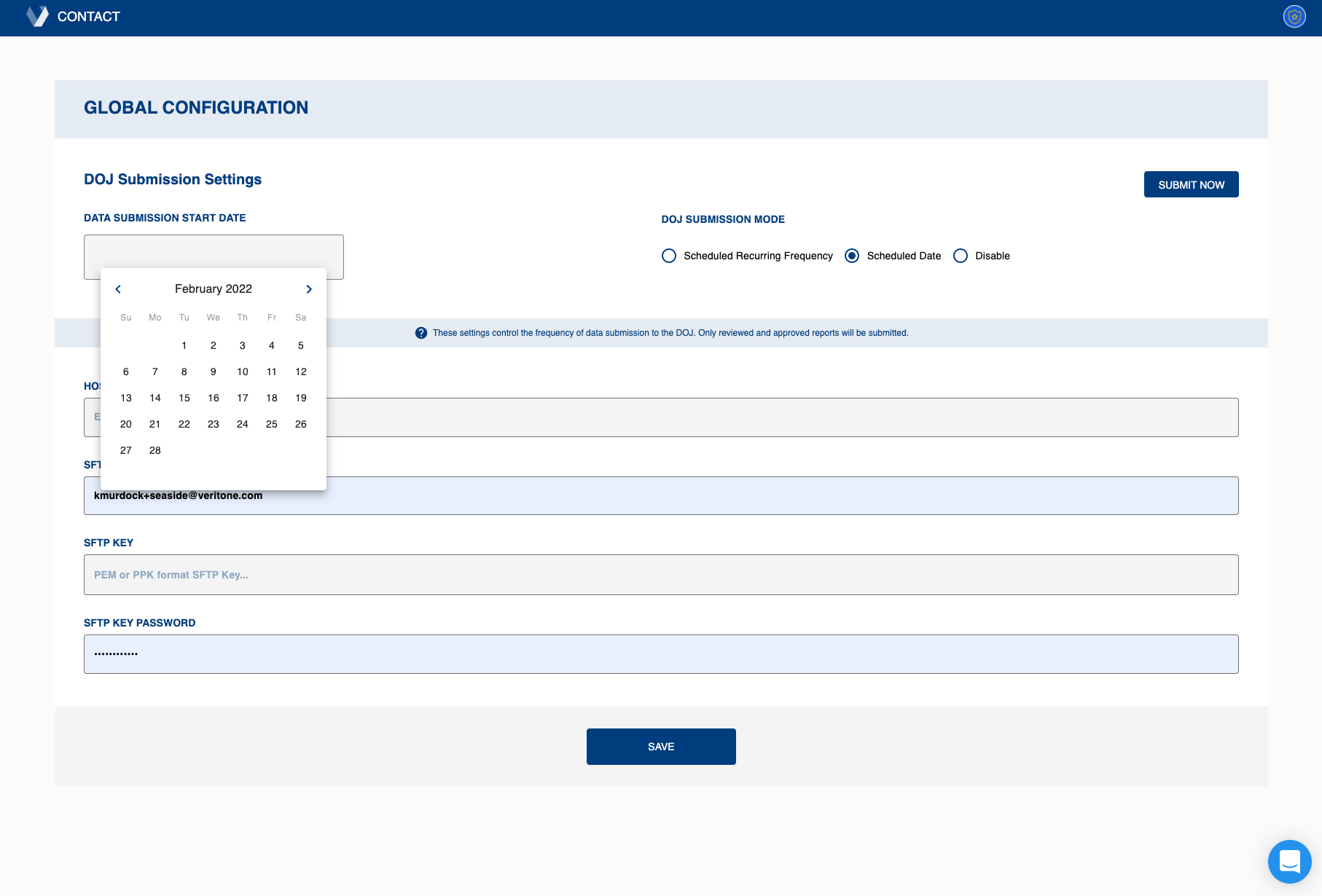 RIPA Reports: Submission Schedule