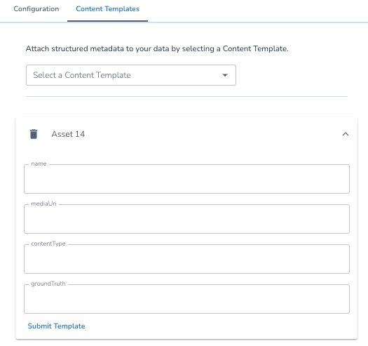 content template selector