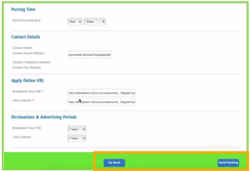 ATS - Jobscience Posting Process