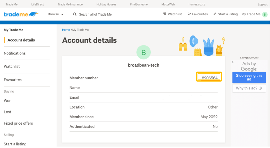 TradeMe Activation Process