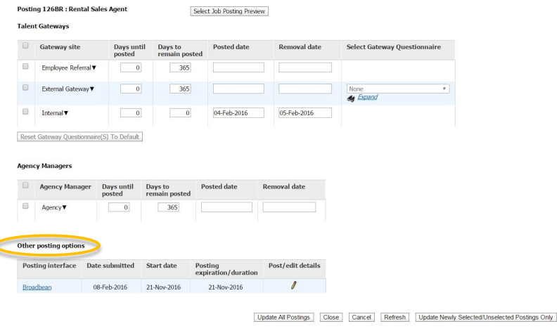 ATS Kenexa Posting Process