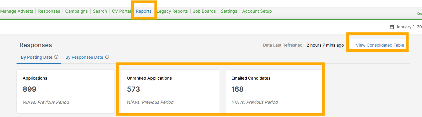 Is there a report that I can run to see what applicants have been ...