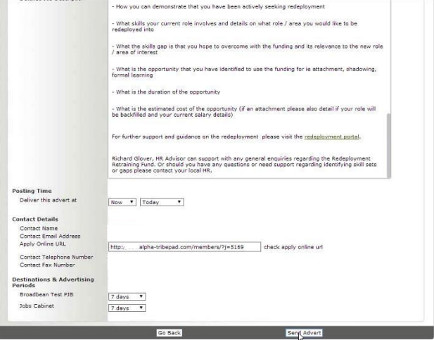 ATS - TribePad Posting Process