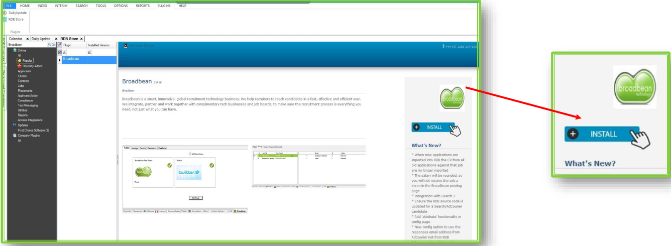 RDB ProNet- How to activate the Broadbean by Veritone Plugin
