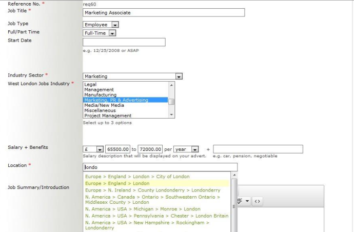 ATS - Changeworknow Posting Process