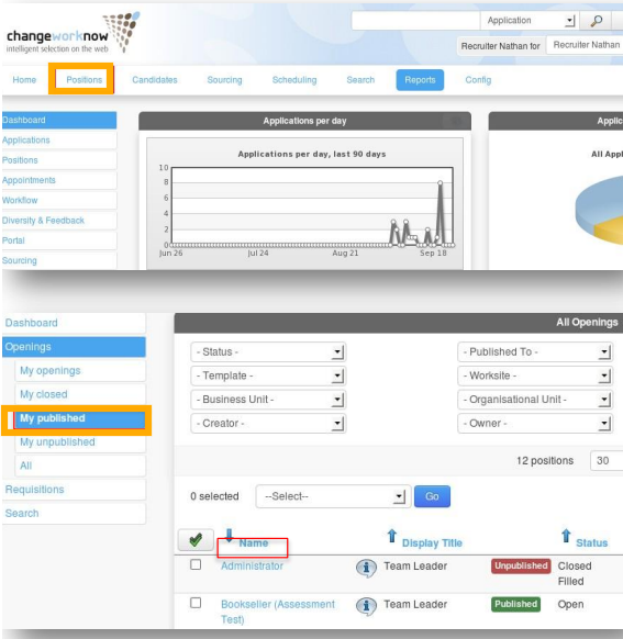 ATS - Changeworknow Posting Process