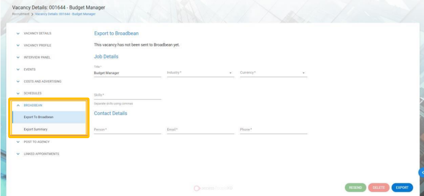 ATS - PeopleXD user posting process
