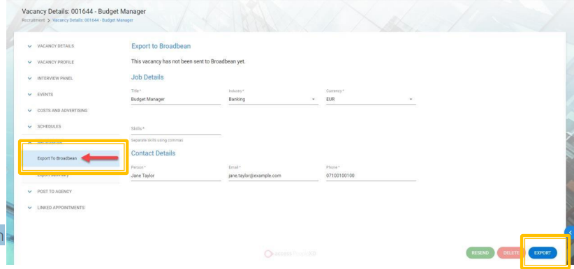 ATS - PeopleXD user posting process