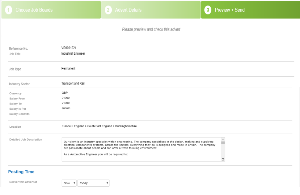 ATS PeopleFluent posting process