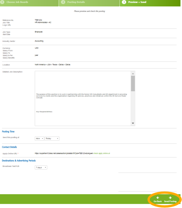 ATS PeopleFluent posting process