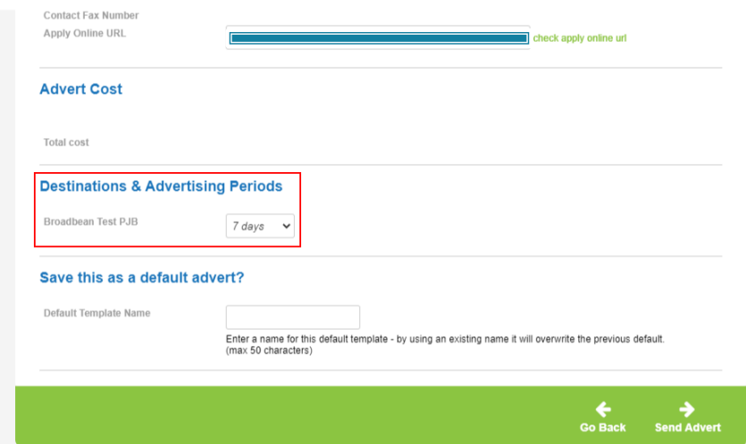 ATS Applied posting process